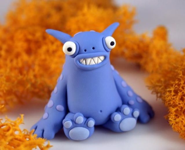 Modeling clay monsters (70 photos)