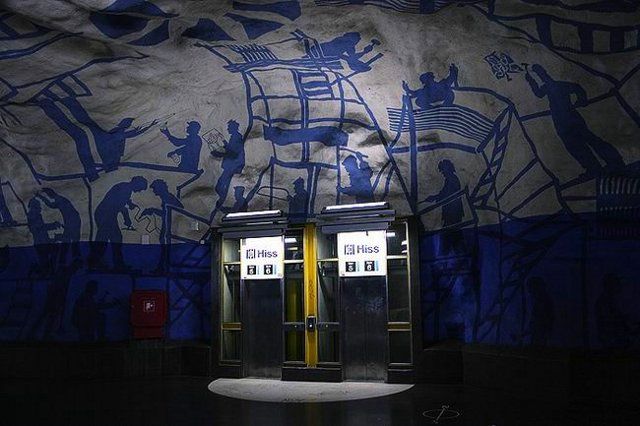 Stockholm subway, very creative! (17 photos)