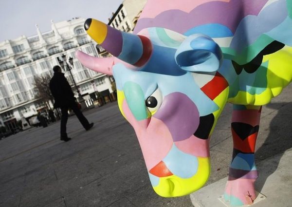 Cow Parade in Madrid (22 photos)