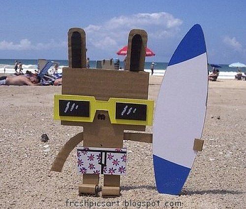 Crafts and figures with cardboard boxes, fun ideas! (27 photos)