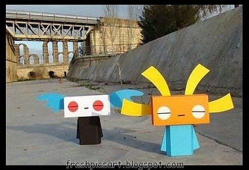 Crafts and figures with cardboard boxes, fun ideas! (27 photos)