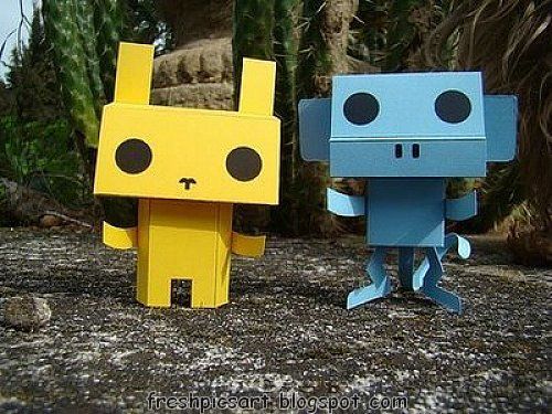 Crafts and figures with cardboard boxes, fun ideas! (27 photos)