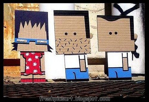 Crafts and figures with cardboard boxes, fun ideas! (27 photos)