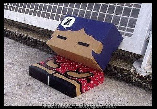 Crafts and figures with cardboard boxes, fun ideas! (27 photos)