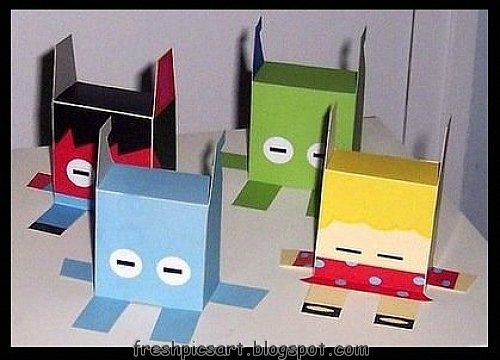 Crafts and figures with cardboard boxes, fun ideas! (27 photos)