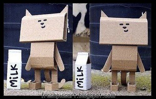 Crafts and figures with cardboard boxes, fun ideas! (27 photos)