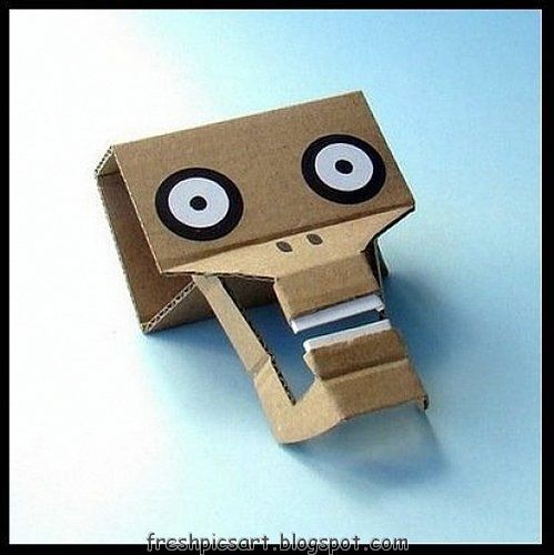 Crafts and figures with cardboard boxes, fun ideas! (27 photos)