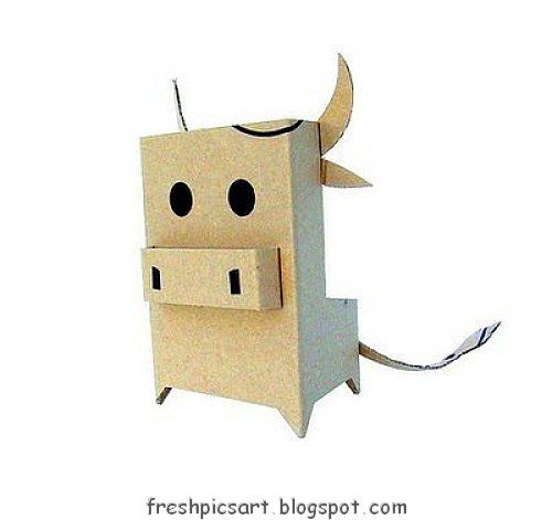 Crafts and figures with cardboard boxes, fun ideas! (27 photos)