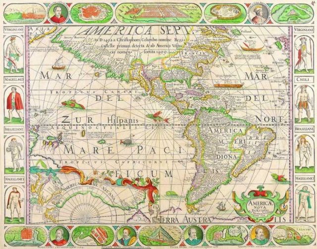 Antique maps of the world (22 photos)