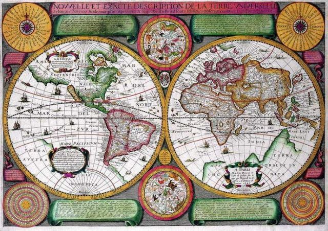 Antique maps of the world (22 photos)