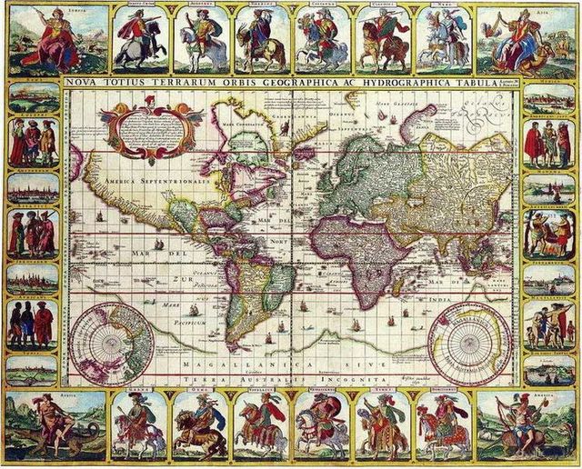 Antique maps of the world (22 photos)