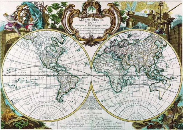 Antique maps of the world (22 photos)