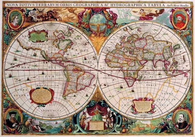 Antique maps of the world (22 photos)