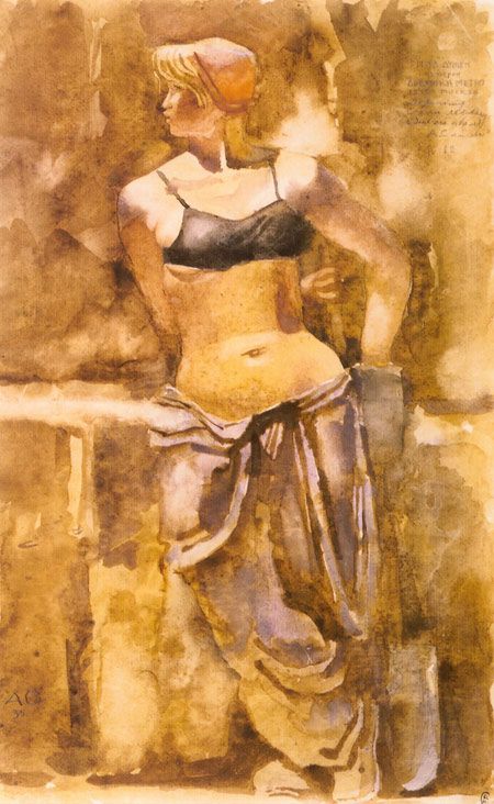 Soviet women drawn by Soviet painters (15 photos)