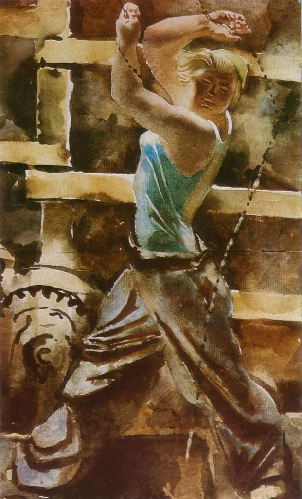 Soviet women drawn by Soviet painters (15 photos)