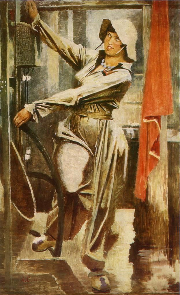 Soviet women drawn by Soviet painters (15 photos)