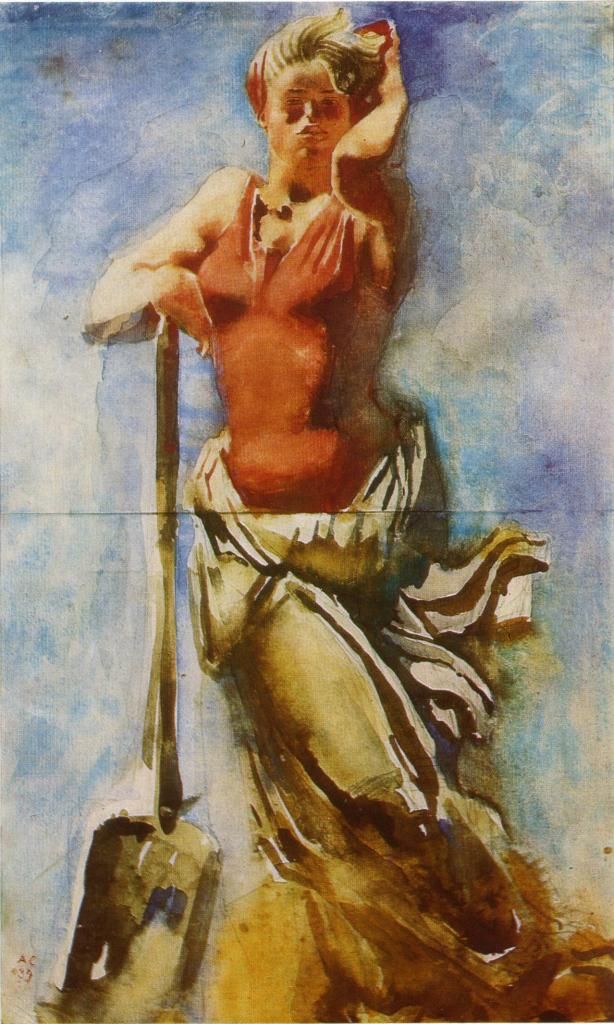 Soviet women drawn by Soviet painters (15 photos)