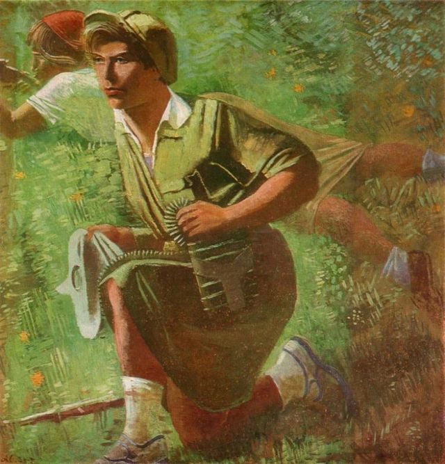 Soviet women drawn by Soviet painters (15 photos)