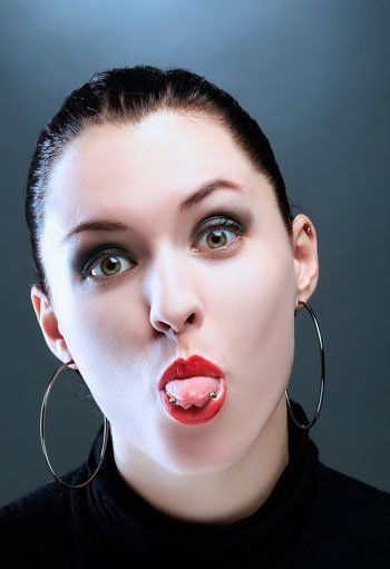 Show your tongue. Excellent photo series (40 photos)