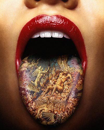Show your tongue. Excellent photo series (40 photos)