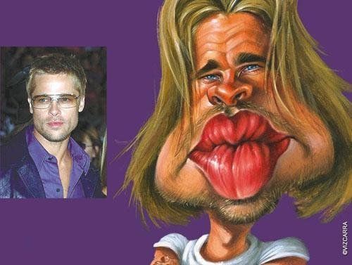 Superb celebrity caricatures (8 photos)