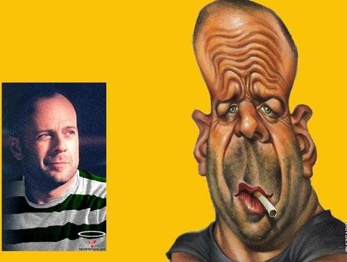 Superb celebrity caricatures (8 photos)