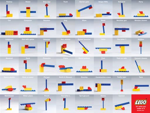 Creative Lego advertisements (40 photos)