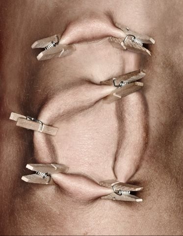 Latin alphabet with clothespins (26 photos)