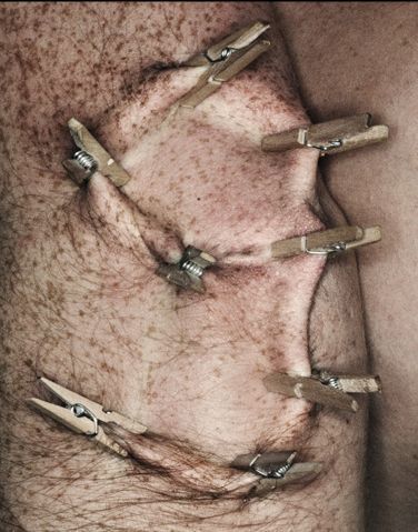 Latin alphabet with clothespins (26 photos)
