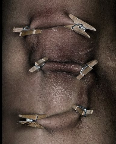 Latin alphabet with clothespins (26 photos)
