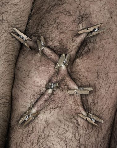 Latin alphabet with clothespins (26 photos)