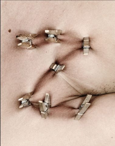 Latin alphabet with clothespins (26 photos)