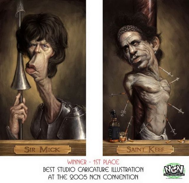 Caricatures of famous people (30 photos)