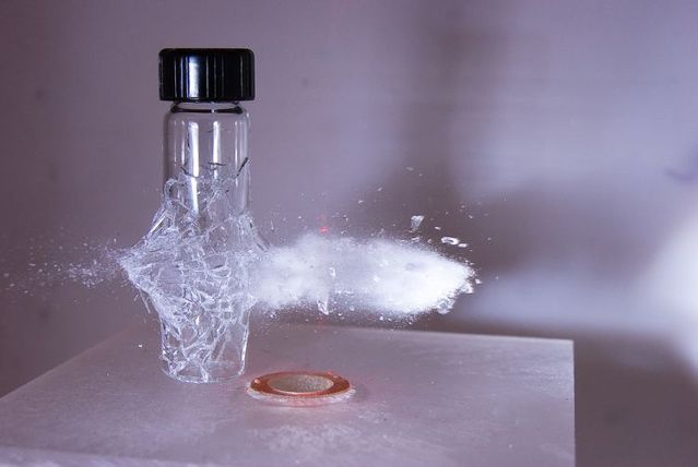 Great shots made in the moment of explosion of different objects by bullets (26 photos)