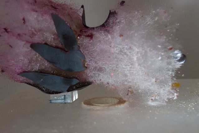 Great shots made in the moment of explosion of different objects by bullets (26 photos)
