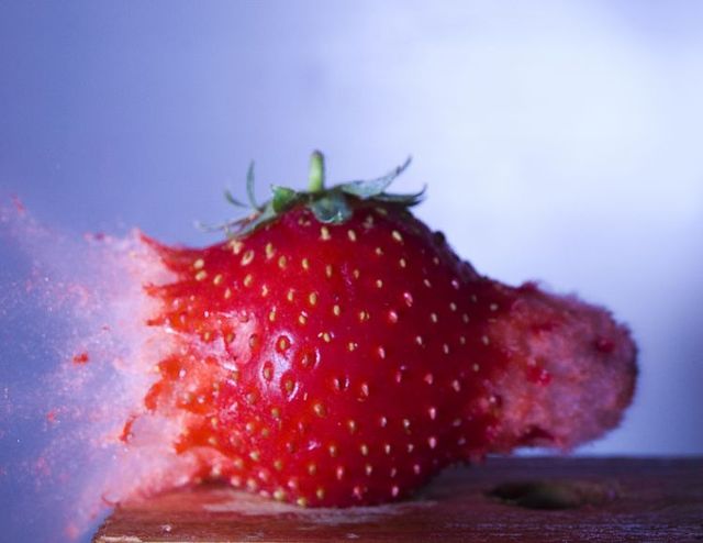 Great shots made in the moment of explosion of different objects by bullets (26 photos)
