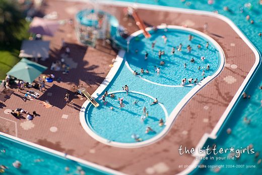 World of little people. Great pictures done with a tilt-shift technique (60 photos)
