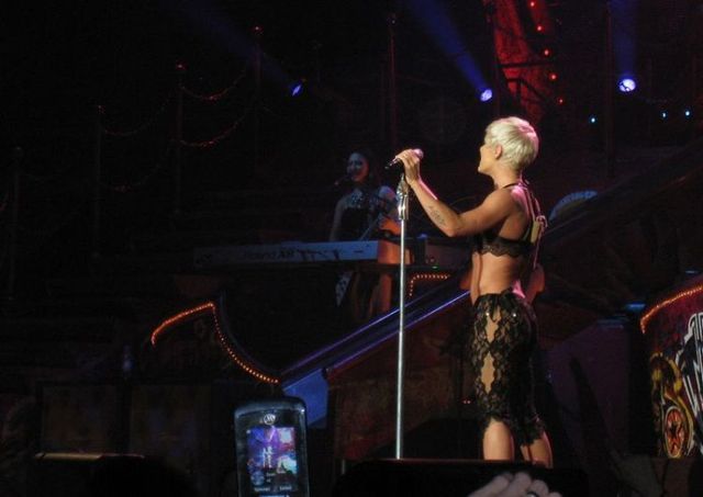 Pink got herself new stage outfit (5 photos)