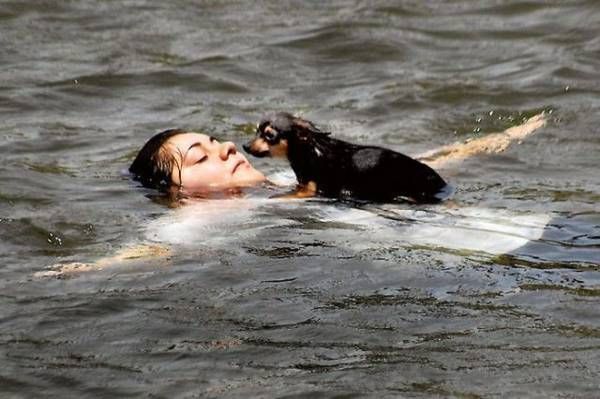 Women and dogs (17 photos)