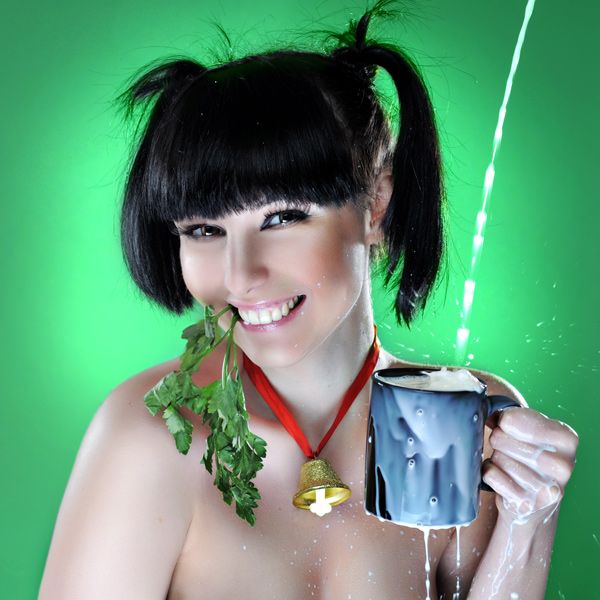 Excellent milk ad with pretty girls (11 photos)