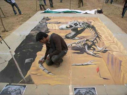Great 3D paintings (20 photos)