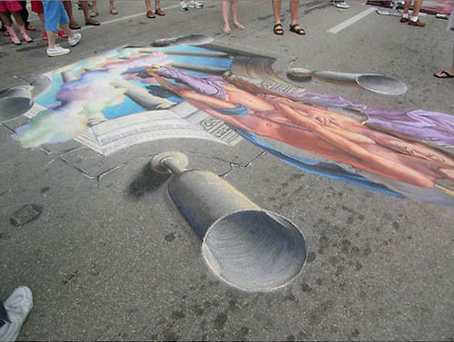 Great 3D paintings (20 photos)
