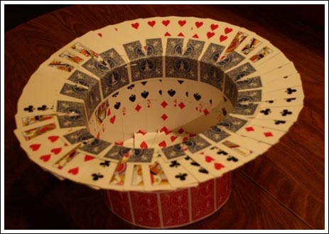 Hat from cards (33 photos)