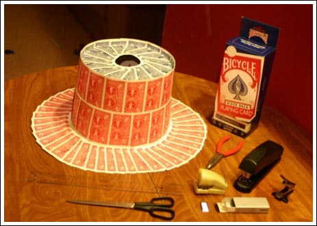 Hat from cards (33 photos)