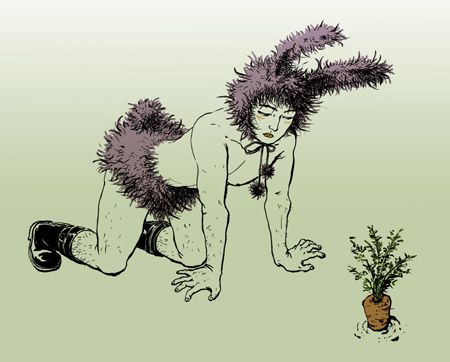 Yuko Shimizu - Letters of desire. A little bit strange illustrations (23 photos)