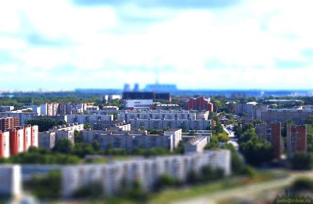 Russian city Novosibirsk with tilt-shift effect (41 pics)