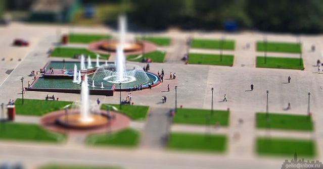 Russian city Novosibirsk with tilt-shift effect (41 pics)