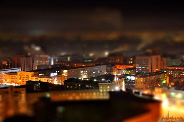 Russian city Novosibirsk with tilt-shift effect (41 pics)