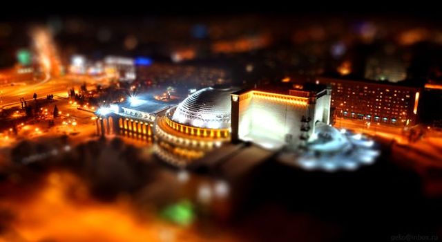 Russian city Novosibirsk with tilt-shift effect (41 pics)