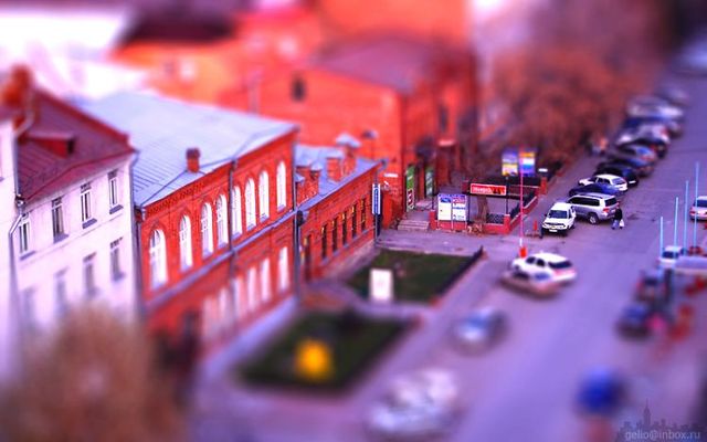Russian city Novosibirsk with tilt-shift effect (41 pics)